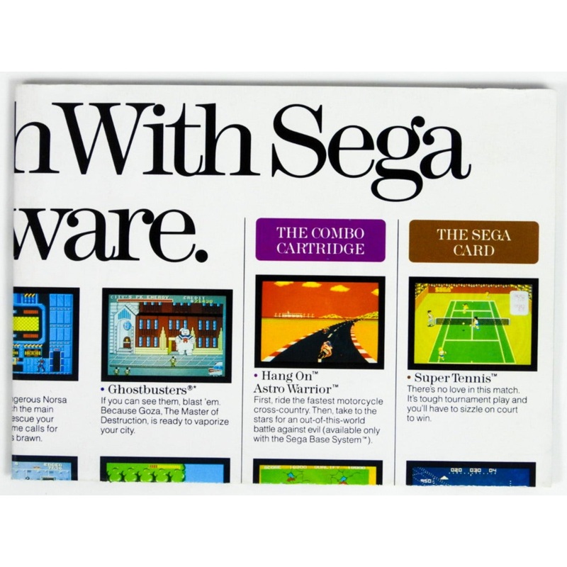 Take Hold Of The Sega Adventure [Poster] (Sega Master System)