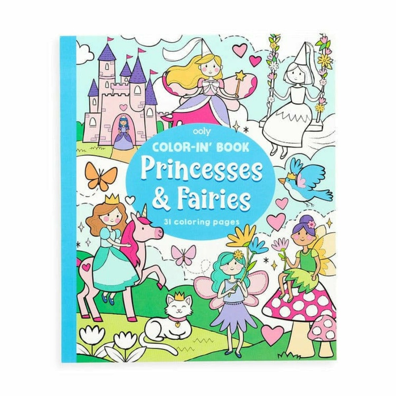 Princesses & Fairies Coloring Book