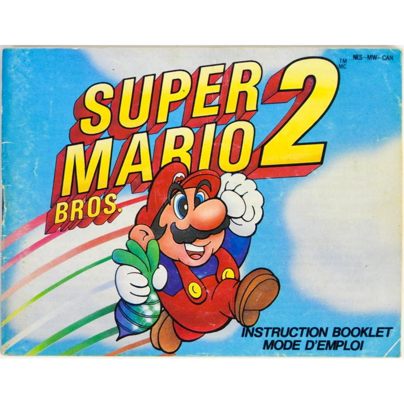 Super Mario Bros 2 [Mattel] [CAN Version] [English And French Version] [Manual] (Nintendo / NES)