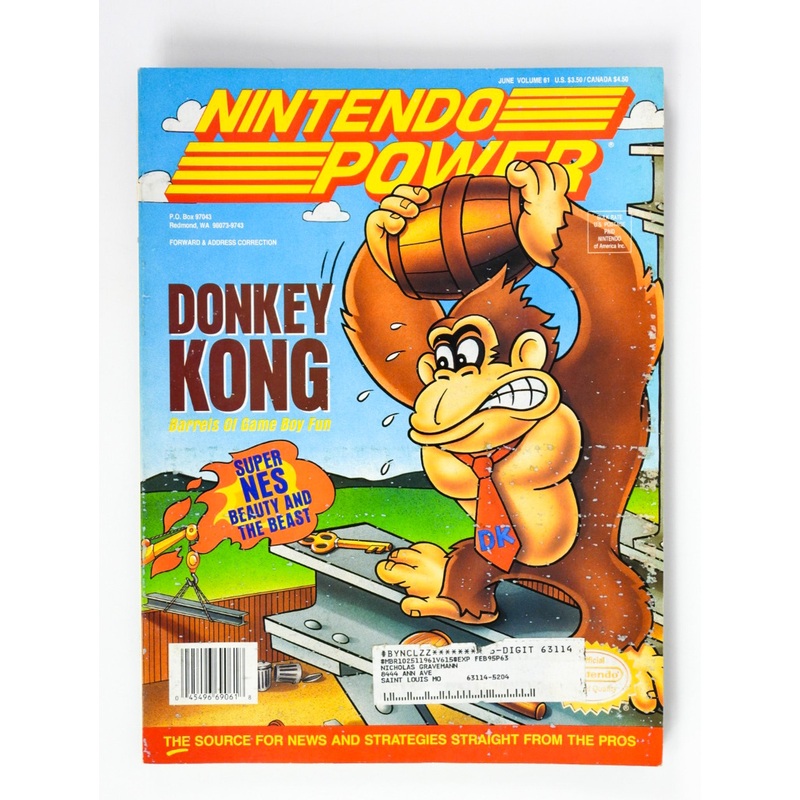 Donkey Kong [Volume 61] [Nintendo Power] (Magazines)