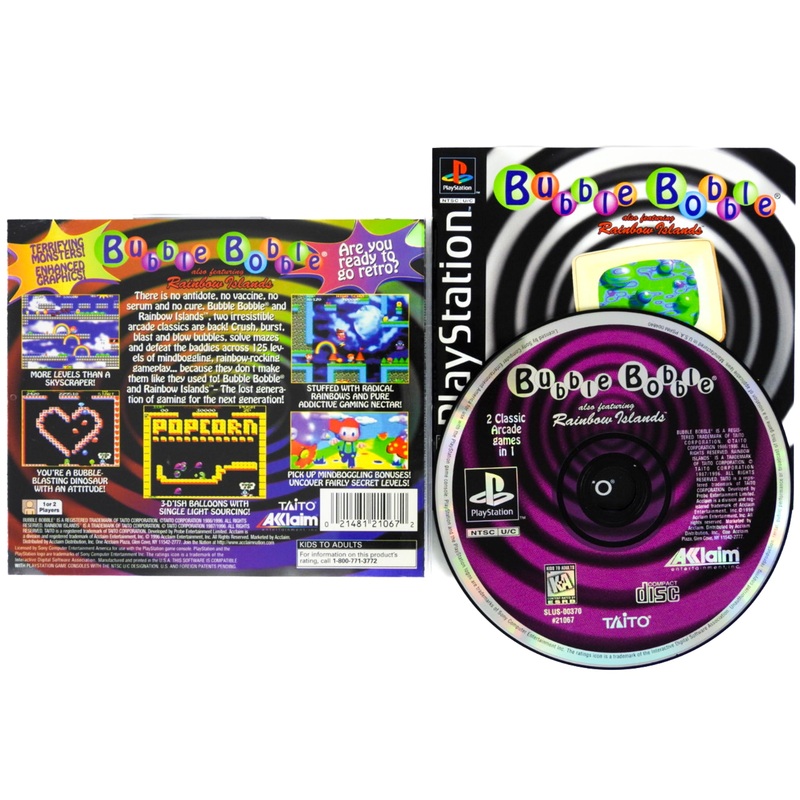 Bubble Bobble Featuring Rainbow Islands (Playstation / PS1)