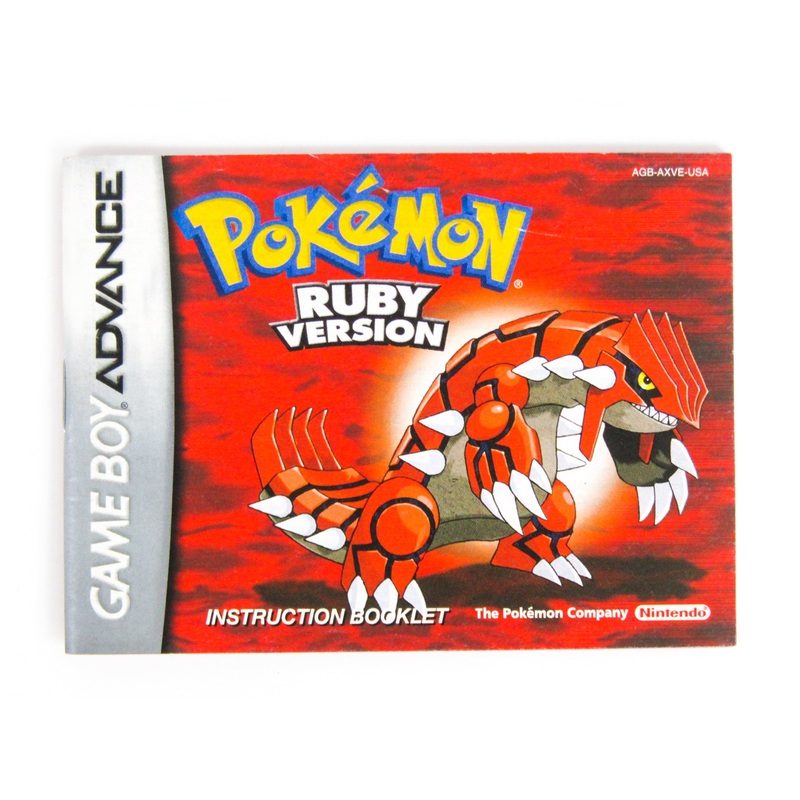 Pokemon Ruby [Manual] (Game Boy Advance / GBA)