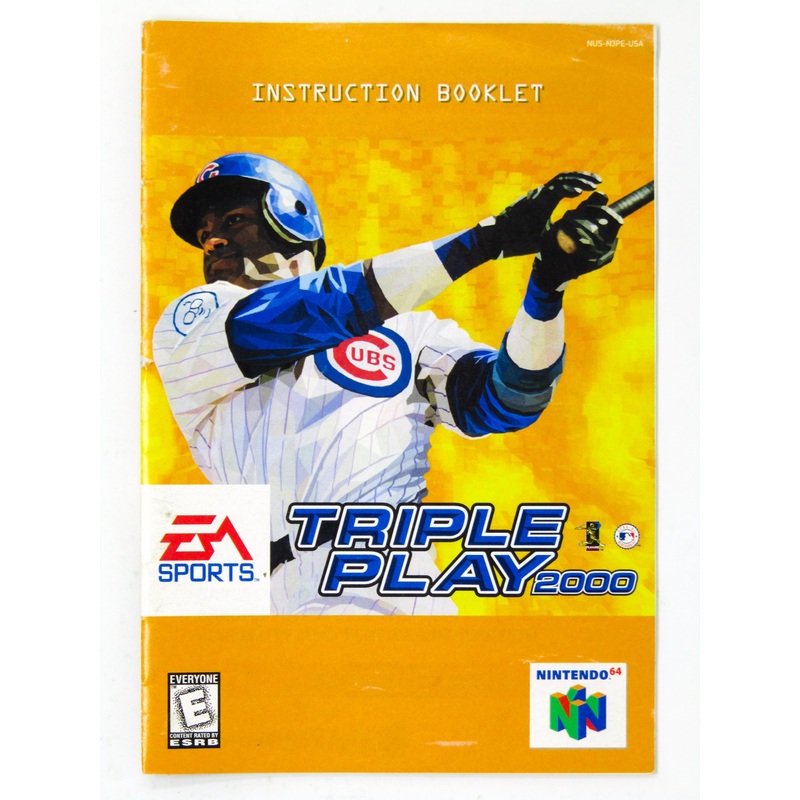 Triple Play 2000 [Manual] (Nintendo 64 / N64)