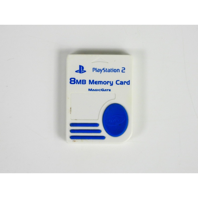Unofficial Memory Card [Nyko] [White & Blue] (Playstation 2 / PS2)