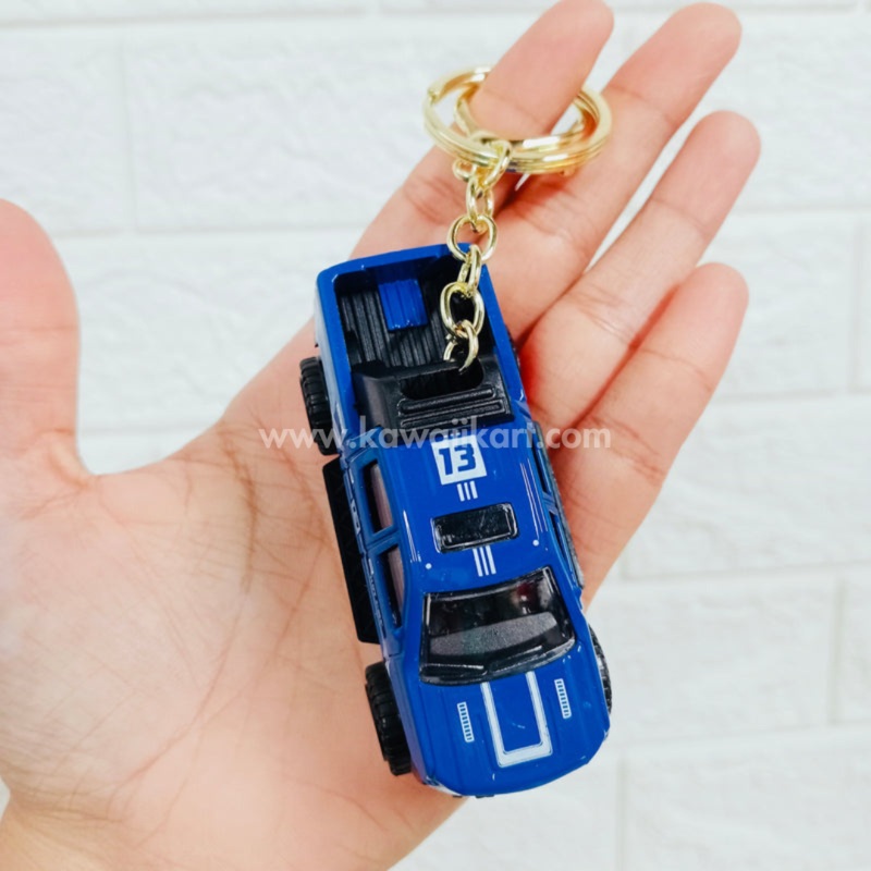 4×4 Pick-Up Truck Pull-Back Keychain – Blue – Single Piece