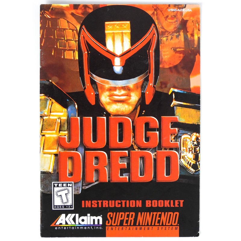Judge Dredd [Manual] (Super Nintendo / SNES)