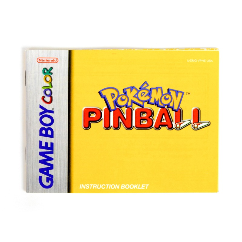 Pokemon Pinball [Manual] (Game Boy Color)