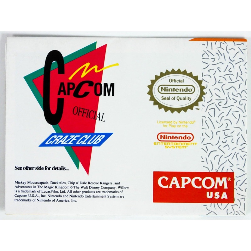 Capcom Official Craze Club [Poster] (Nintendo / NES)