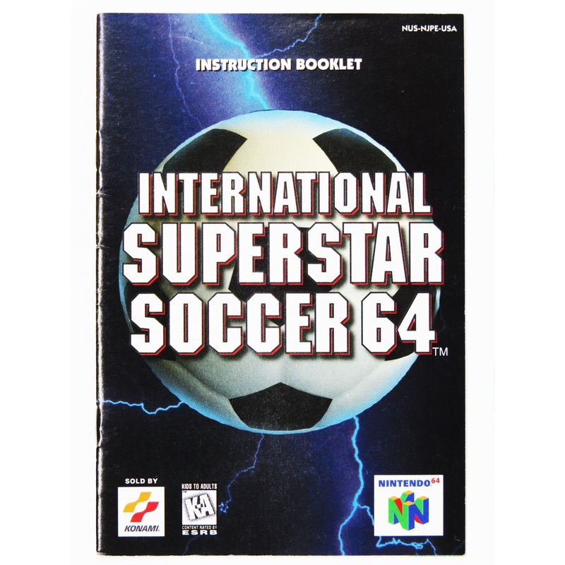 International Superstar Soccer 64 [Manual] (Nintendo 64 / N64)