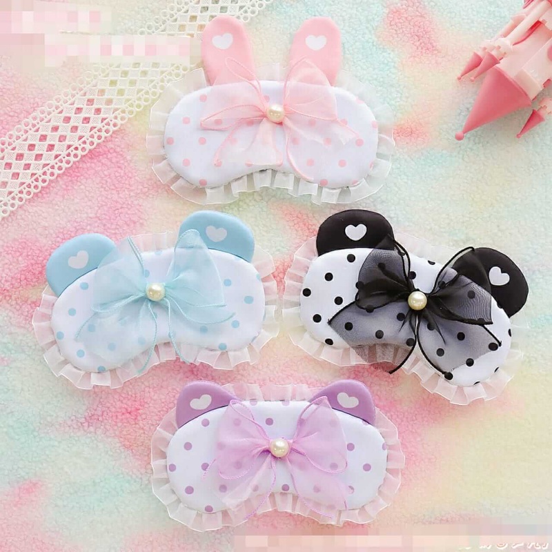 Kawaii Polka Dots Gel Eye Mask – Single Piece