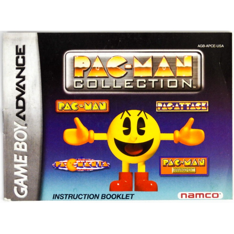 Pac-Man Collection [Manual] (Game Boy Advance / GBA)