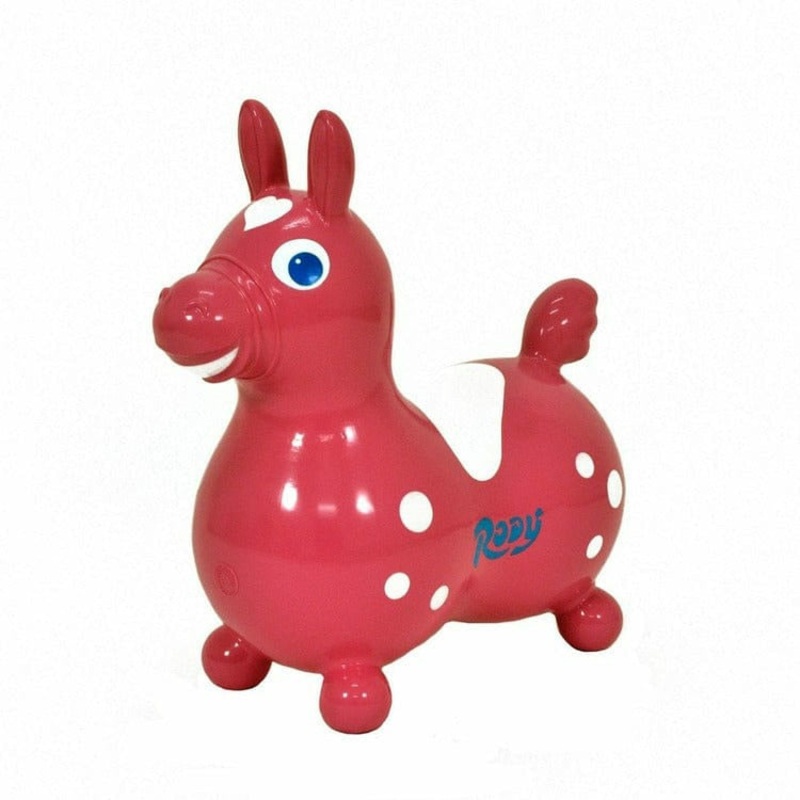 Pink Rody Horse Inflatable Bouncer Ride-on
