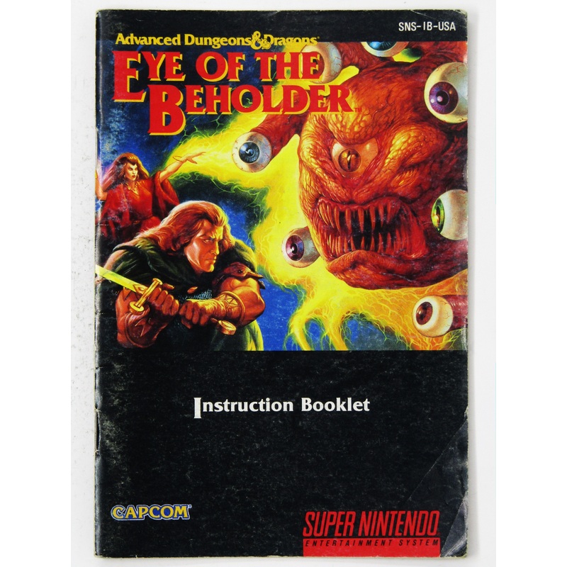 Dungeons & Dragons Eye Of The Beholder [Manual] (Super Nintendo / SNES)