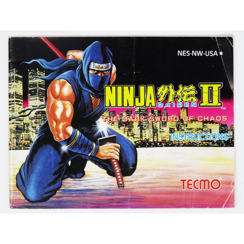 Ninja Gaiden II The Dark Sword Of Chaos [Manual] (Nintendo / NES)