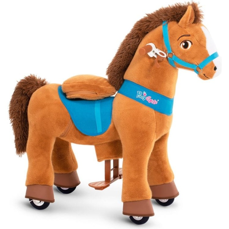 Brown Ride-On Horse – Ages 3-5