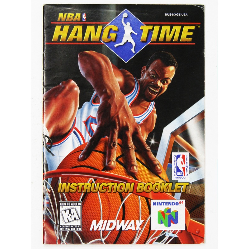 NBA Hang Time [Manual] (Nintendo 64 / N64)
