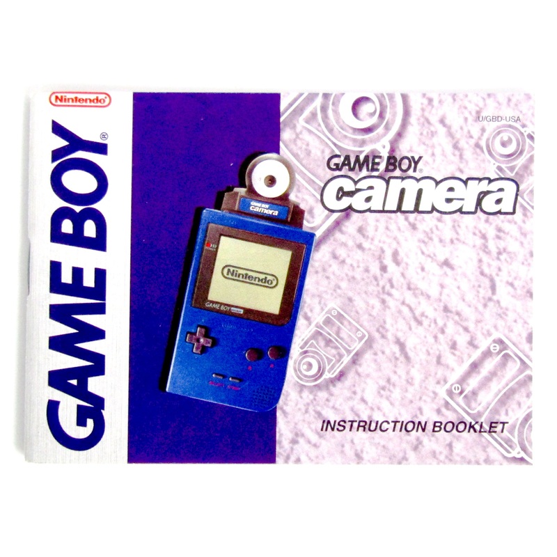 Blue Game boy Camera [Manual] (Game Boy)