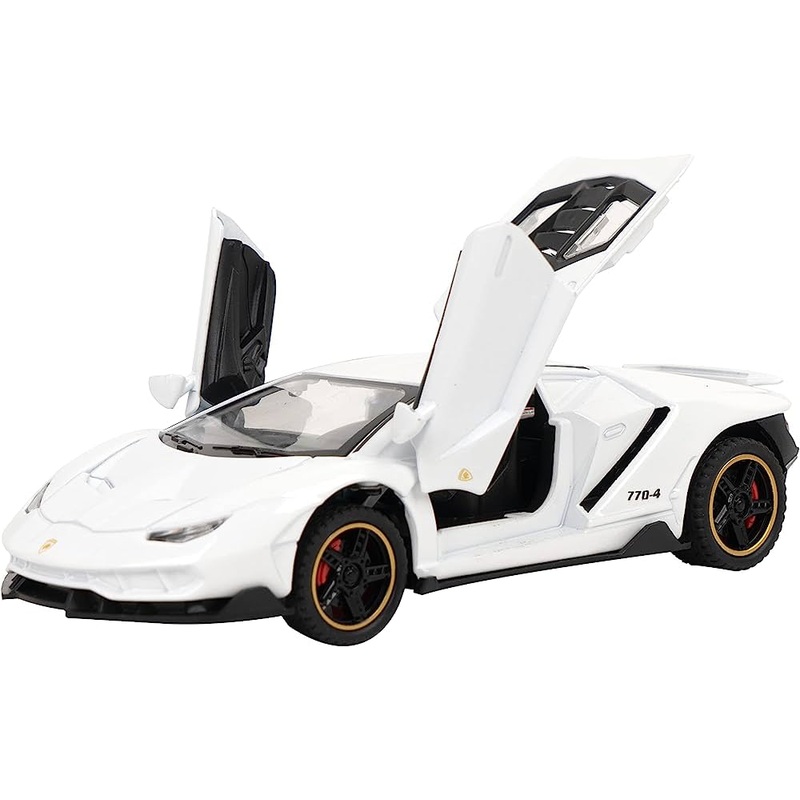 Lamborghini Centenario Resembling Metal Die Cast Car – 1:32 Scale – White