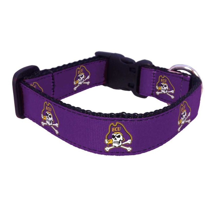 Dog Collar: East Carolina University Pirates – Purple