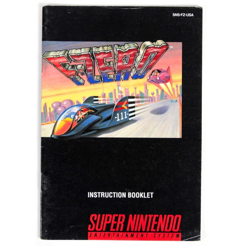 F-Zero [Manual] (Super Nintendo / SNES)