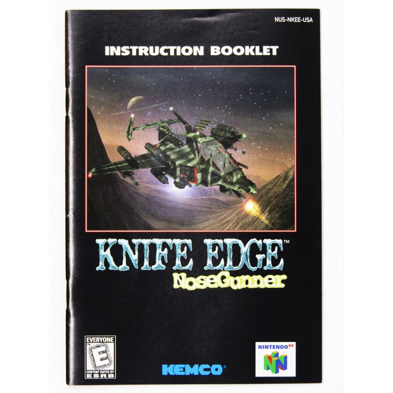 Knife Edge Nose Gunner [Manual] (Nintendo 64 / N64)