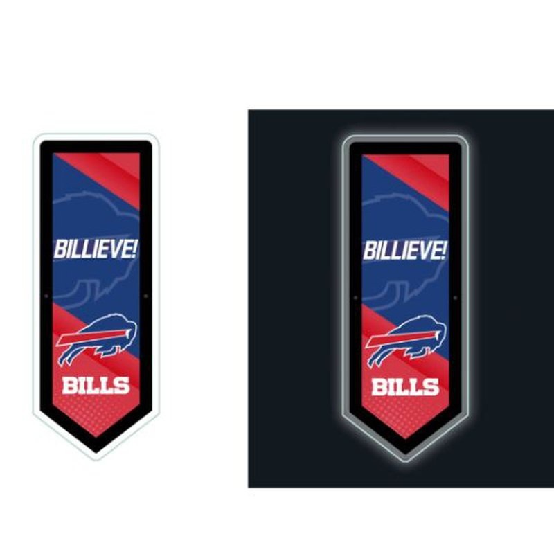 LED Wall Decor: Buffalo Bills – Pennant