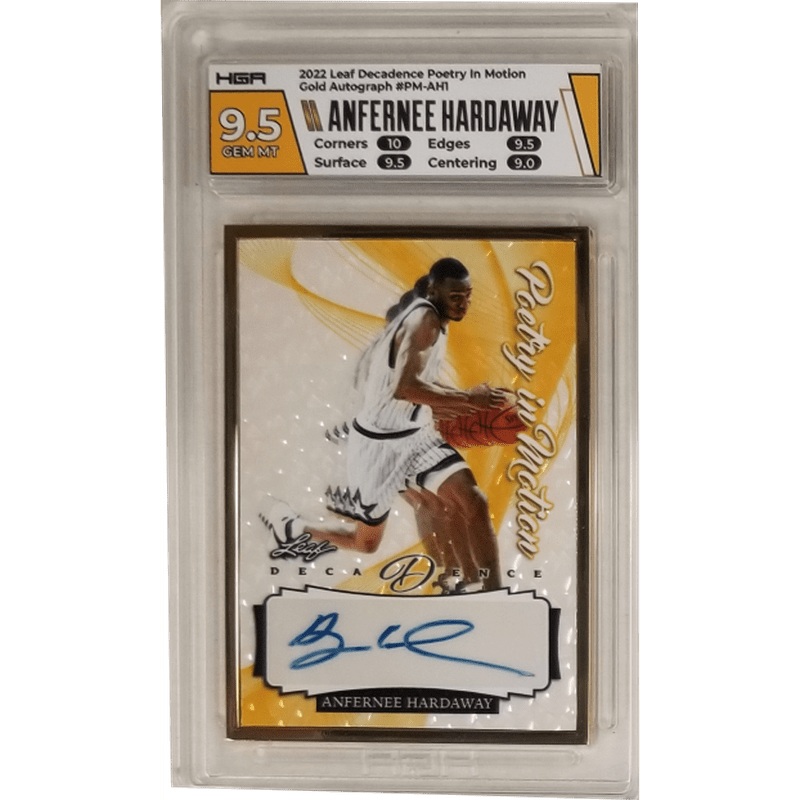 Anfernee Hardaway: 2022 Leaf Decadence Poetry in Motion Gold Autograph #PM-AH1 HGA 9.5