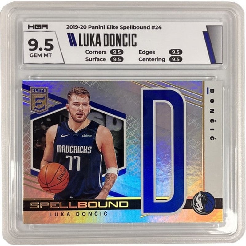 Luka Doncic 2019-20 Panini Elite Spellbound #24 HGA 9.5