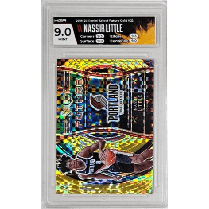 Nassir Little 2019-20 Panini Select Future Gold #22 HGA 9.0