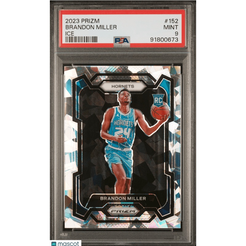 Brandon Miller 2023 Panini Prizm #152 PSA 9
