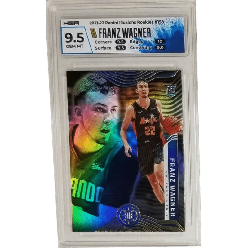 Franz Wagner: 2021-22 Panini Illusions Rookies #158 HGA 9.5