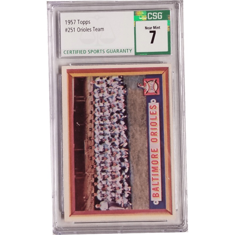Orioles Team 1957 Topps #251 CSG 7