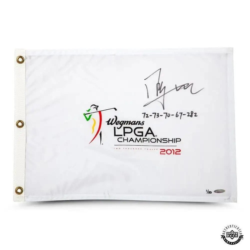 Autographed LPGA Championship Pin Flag: Shanshan Feng