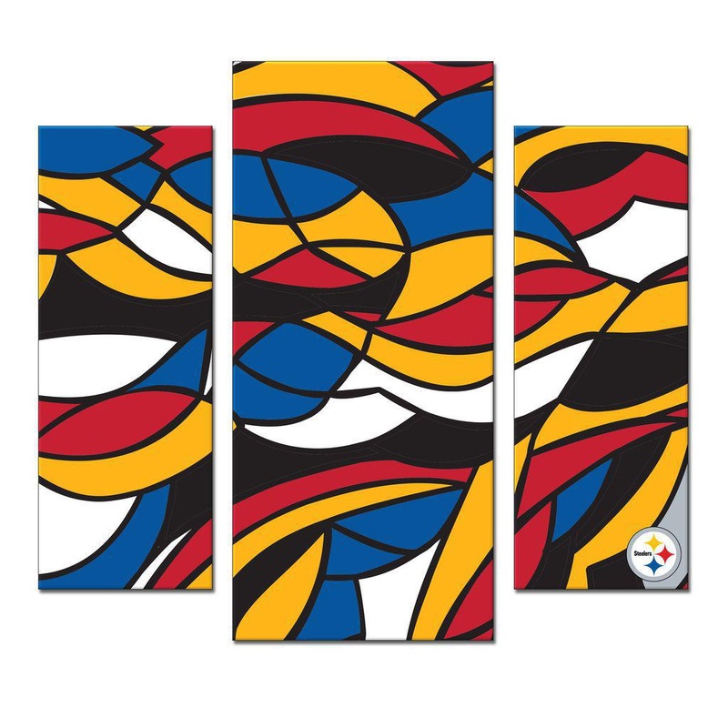 Wall Decor: Pittsburgh Steelers – Modern Wall Art 3pc