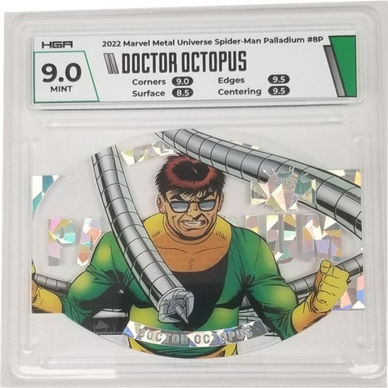 Doctor Octopus 2022 Marvel Metal Universe Spider-Man Palladium #8P HGA 9.0