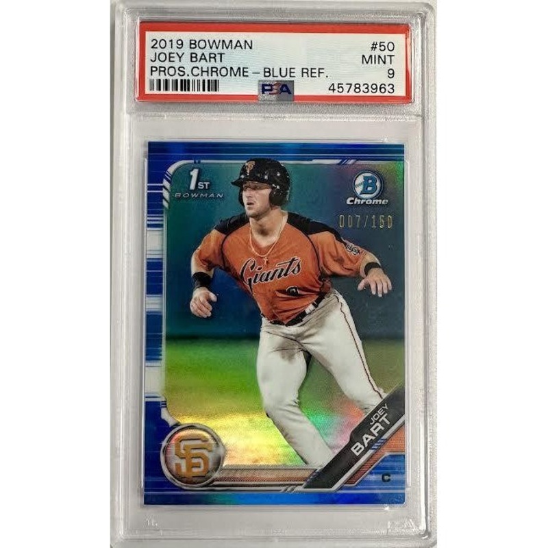 Joey Bart 2019 Bowman Prospects Chrome #50 PSA 9