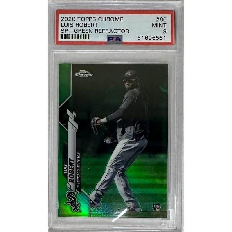 Luis Robert 2020 Topps Chrome SP – Green Refractor #60 PSA 9