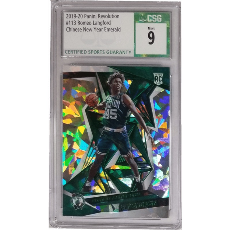 Romeo Langford 2019-20 Panini Revolution Chinese New Year Emerald #113 CSG 9