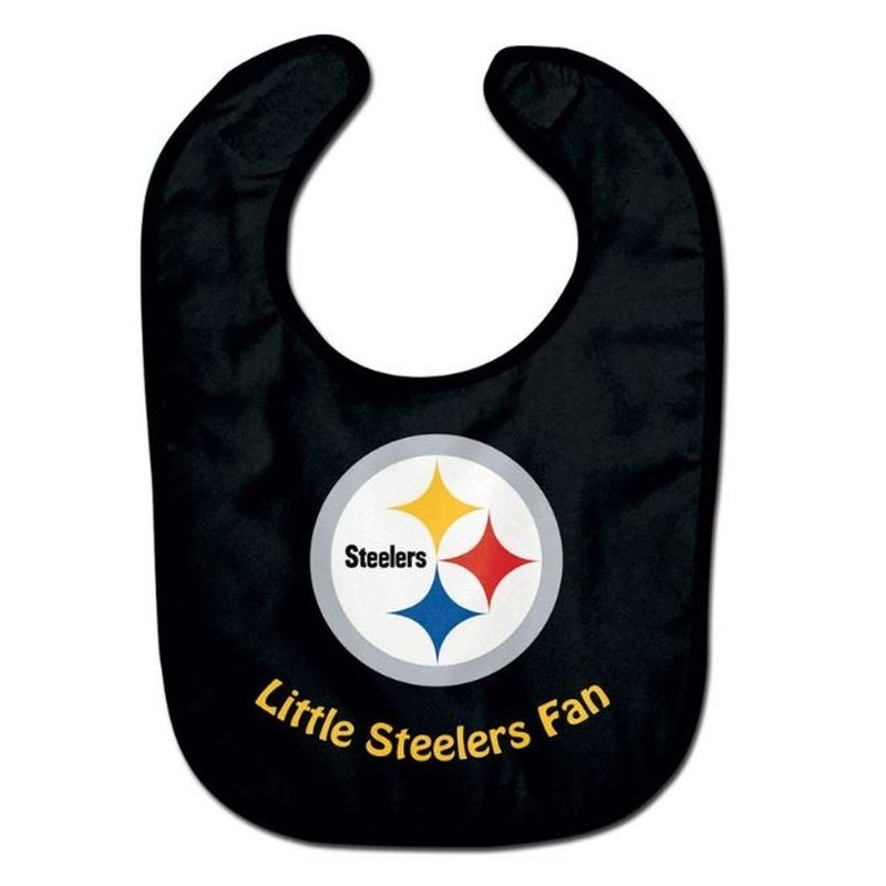 Baby Bib: Pittsburgh Steelers – Little Steelers Fan – Black