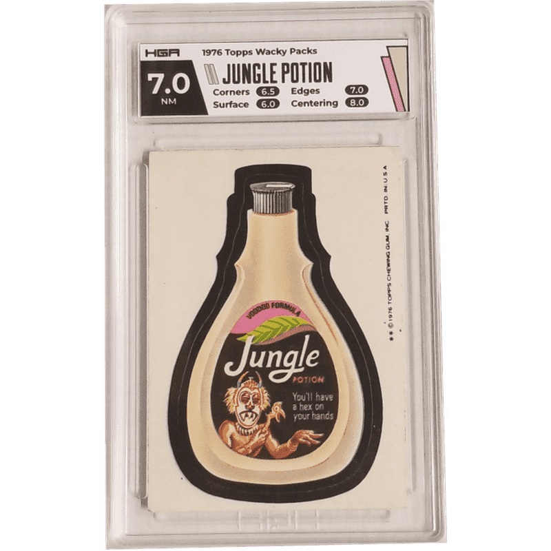 1976 Topps Wacky Packs – Jungle Potion HGA 7.0