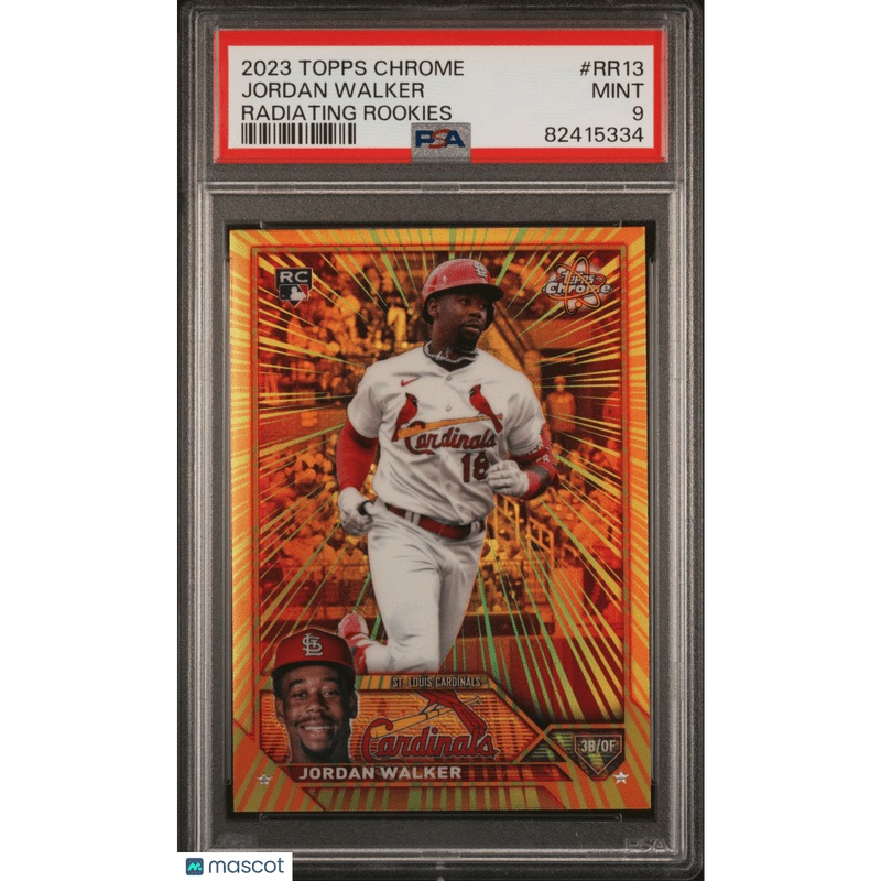 Jordan Walker 2023 Topps Chrome Radiating Rookies #RR13 PSA 9