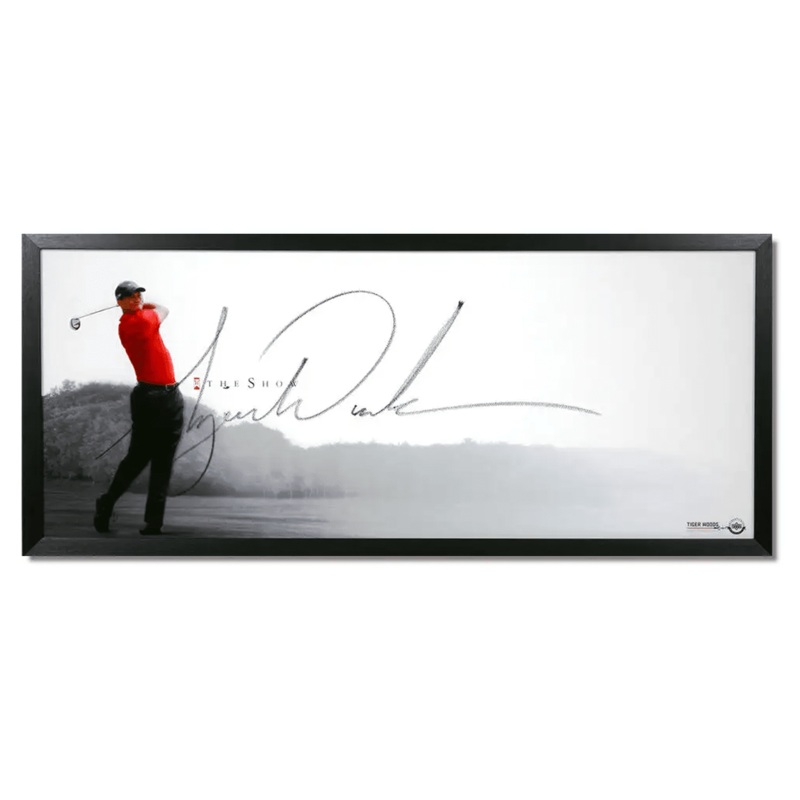 Tiger Woods The Show 46×20 Framed