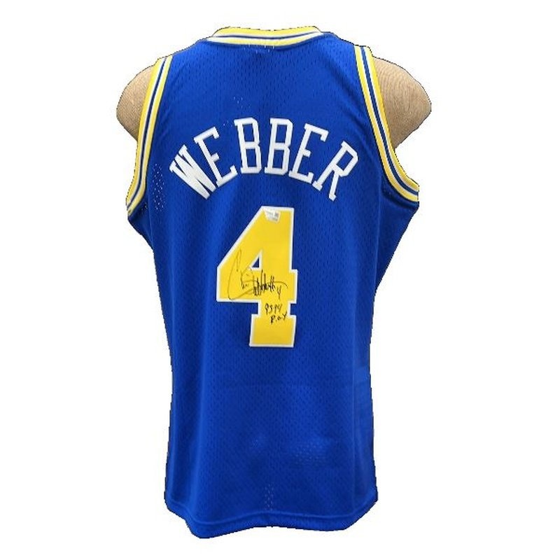 Autograph Basketball Jersey: Chris Webber – Warriors