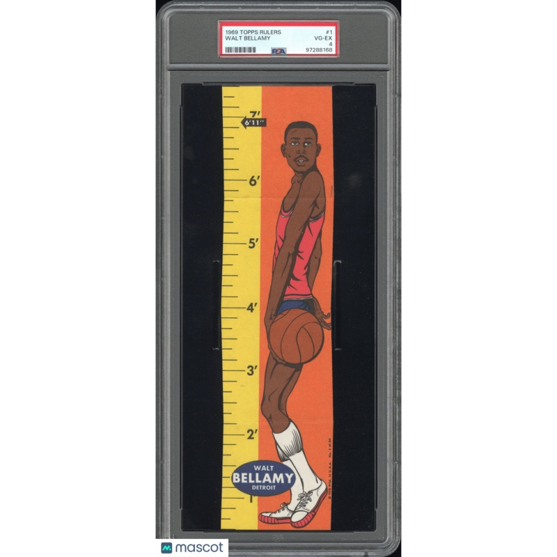 Walt Bellamy 1969 Topps Rulers #1 PSA 4