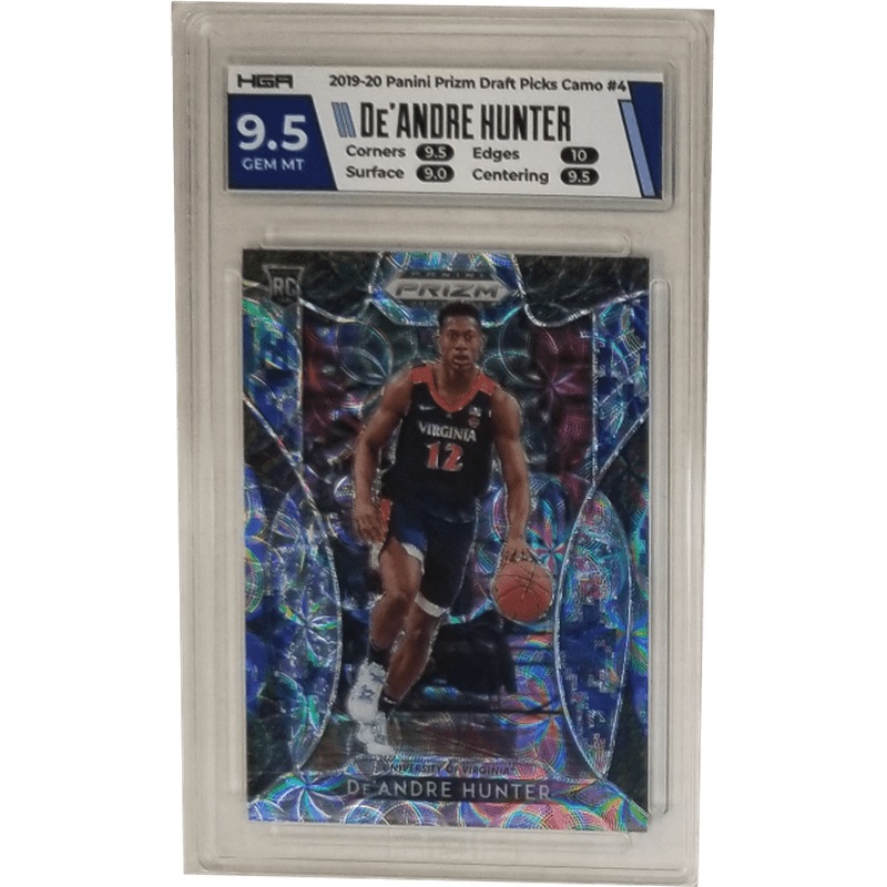 De’Andre Hunter: 2019-20 Panini Prizm Draft Picks Camo #4 HGA 9.5