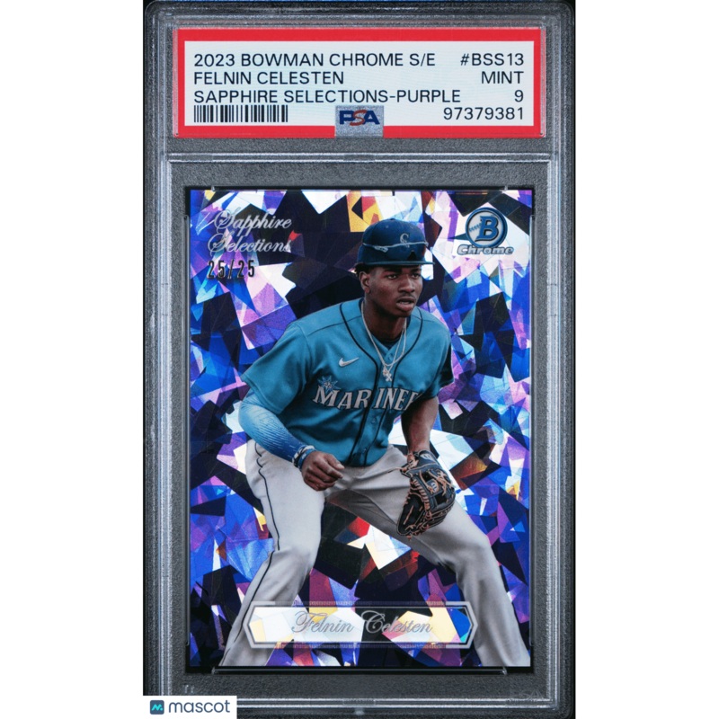 Felnin Celesten 2023 Bowman Chrome Sapphire Edition Sapphire Selections #BSS13 PSA 9