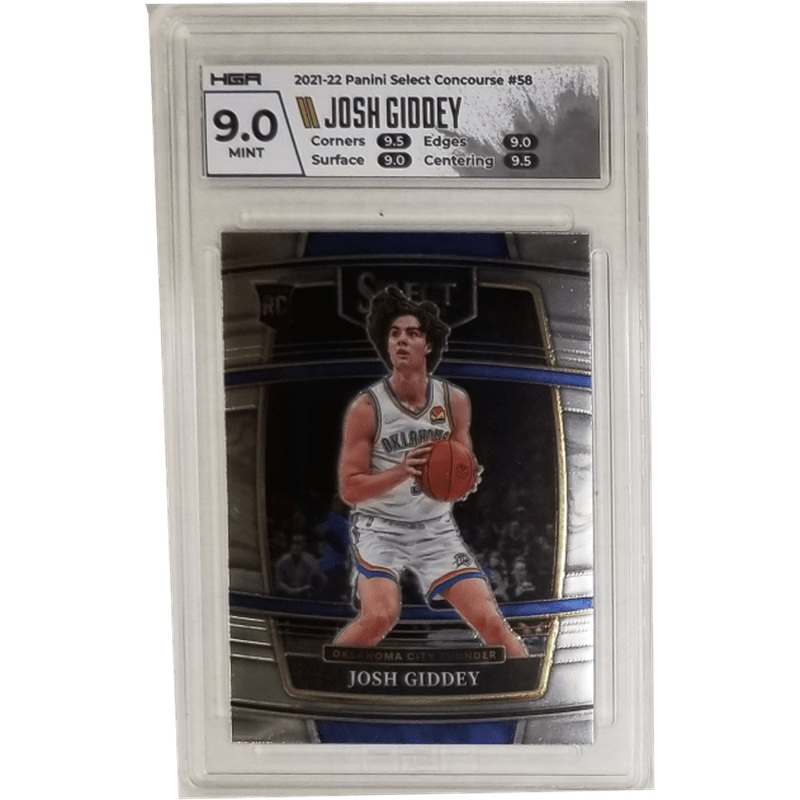 Josh Giddey: 2021-22 Panini Select Concourse #58 HGA 9.0