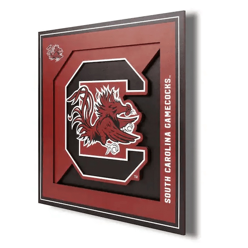 Wall Art: South Carolina Gamecocks Logo Series 12″x12″