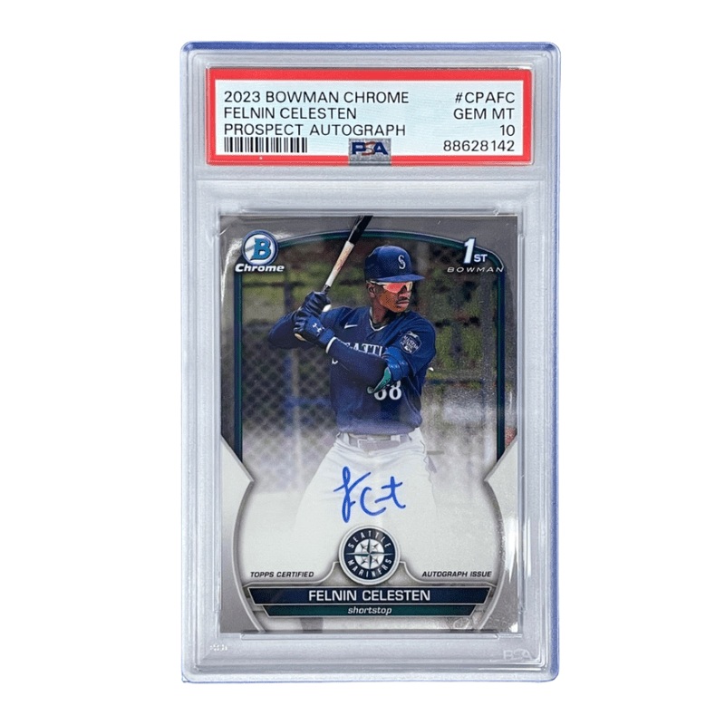 Felnin Celestin 2023 Bowman Chrome Prospect Autograph  #CPAFC PSA 10