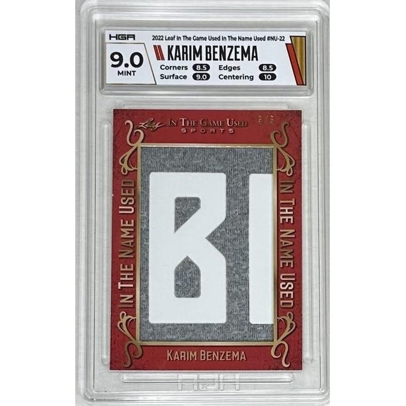 Karim Benzema 2022 Leaf in the Game Use in the Name Used #NU-22 HGA 9.0